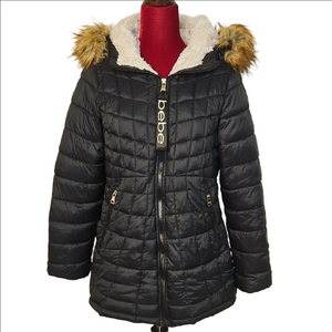 Bebe Quilted Winter Coat Size Large